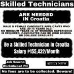 Skilled Technicians Wanted in Croatia | Salary ₱155,432/Month
