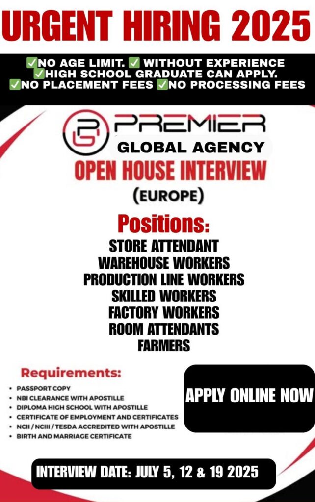 Hiring for Multiple Positions in Europe