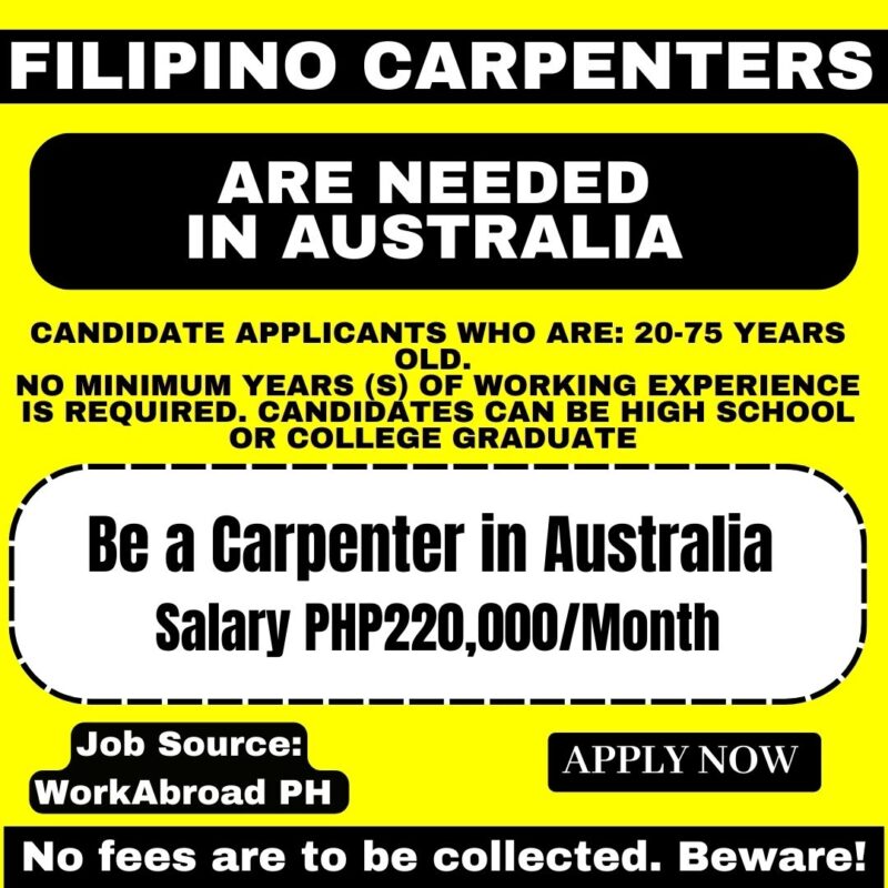 Carpenter Jobs in Australia 2025